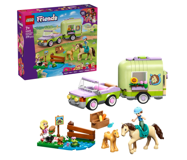 LEGO FRIENDS 42695 Przyczepa z koniem i źrebaczkiem - 1473471 - zdjęcie 2